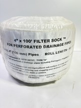 4” x 100’ Long Roll Filter Fabric Drain Guard Sock For Perforated Pipe - €20,33 EUR