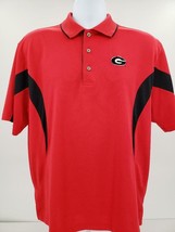 PGA Tour University Of Georgia Bulldogs Red Polo Golf Shirt Size L/G - £23.50 GBP