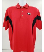 PGA Tour University Of Georgia Bulldogs Red Polo Golf Shirt Size L/G - £23.07 GBP