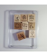 Stampin Up Very Punny Rubber Stamp Set Wood Mounted Humor 8 Stamps - £8.90 GBP