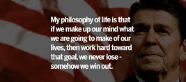 President Ronald Reagan Life Philosophy Famous Quotes Publicity Photo - £7.94 GBP