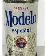 Modelo Especial Beer Can Vintage White Blue Gold 12oz Straight Steel - $9.87