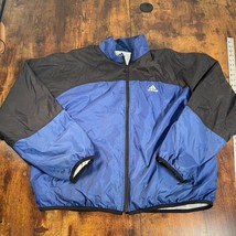 Mens Vintage Blue Adidas Track Top Jacket Tracksuit size XL - $34.64