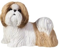 Small Size Gold White Shih Tzu Sculpture ? SS16409 - £55.07 GBP