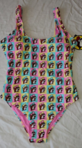 BUC-EE&#39;S Women&#39;s 1 Piece Swim Suit MEDIUM Buc-ee Beaver All Over Print NEW - $24.99