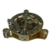 Vintage London west maritime antique SUNDIAL COMPASS brass nautical Gift - £14.82 GBP