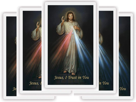 Needzo Jesus I Trust in You Divine Mercy Cardstock Laminated Wallet Sized Print  - £11.23 GBP