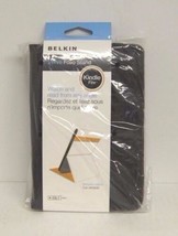 New BELKIN Verve Black Leather Folio Stand Case Cover for Kindle Fire - £8.41 GBP