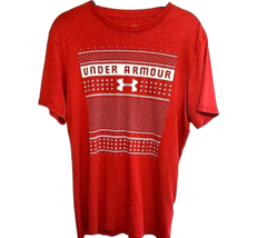 Size Small Under Armour Red Holiday T-Shirt Short Sleeve - £10.98 GBP