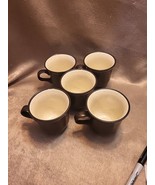 VTG Mikasa  Italian Terrace Antique White Set Of 5 Coffee Mugs E8901 3.5&quot; - $28.26