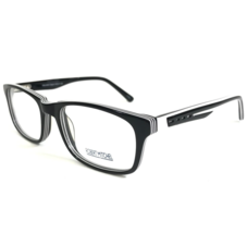 Robert Mitchel Kids Eyeglasses Frames RMJ 6000 Black White Rectangular 47-17-130 - £21.99 GBP