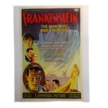 Frankenstein (1931) 7.5”x11&quot; Laminated Mini Movie Poster Print - £7.86 GBP