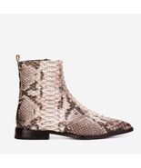 The Boss Natural Pythn Snk Zip-Up Leather Men Boot Limited Edition - $675.90