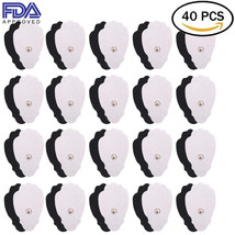 40Pcs Tens Electrode Pads Super Value Replacement For Tens Units Snap - $30.99