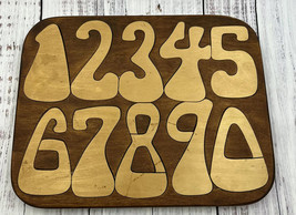 Child’s Play Number Puzzle Wood Sign Decor Child’s Bedroom Play Room - £15.27 GBP