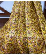 Brocade Fabric Yellow &amp; Gold Fabric Wedding Dress Fabric Jacquard Fabric... - £16.11 GBP+