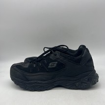 Skechers After Burn Memory Fit Mens Black Lace Up Training Shoes Size 10.5 - £31.81 GBP