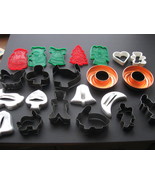 Assortment of 20 Cookie Cutters and 2 Small Ring Molds - 22 Baking Acces... - €21,86 EUR