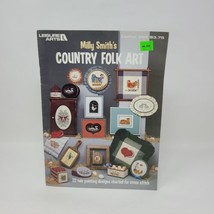 1983 Leisure Arts Country Folk Art 286 Counted Cross Stitch Pattern Book - $7.91