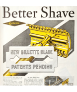 1930 Gillette Shaving Blades Advertisement Safety Razors Vintage DWJJ19 - $39.99