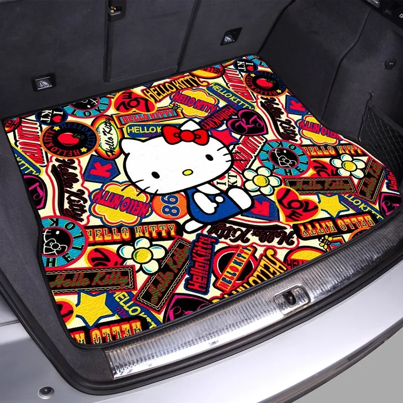 Sanrio Kawaii Hello Kitty Car Trunk Mat Pochacco Cinnamoroll Anime Cartoon Cute - £31.04 GBP