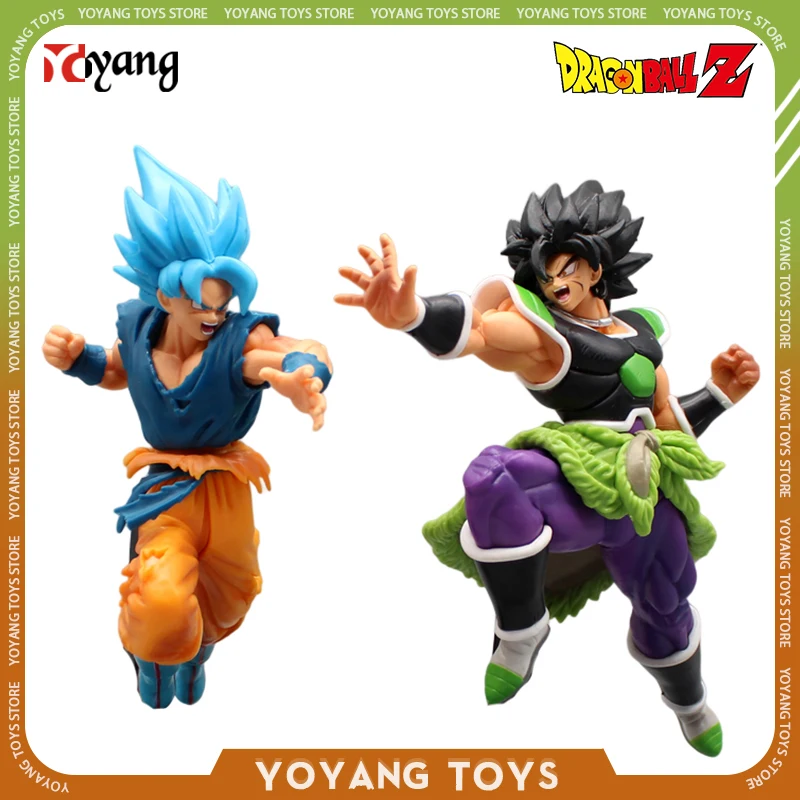 22cm Dragon Ball Z Anime Figure Son Goku Action Figures Broli Figurine Battle - £19.04 GBP+