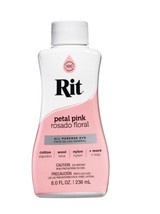 Rit All-Purpose Liquid Cloth Dye, Petal Pink, 8 Fl. Oz. - £4.65 GBP