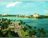 Vista Di Hotels Flagler Spiaggia Guida West Palma Fl Unp Cromo Cartolina I8 - $6.11