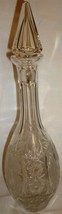 Beautiful Chez Bohemian Lead Cut Crystal Etched Grape Vine Tall Decanter Stopper - £23.50 GBP