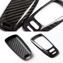 For Audi A4 A5 S4 S5 Q5 Q7 TT Real Carbon Fiber Remote Key Shell Cover Case - £25.07 GBP