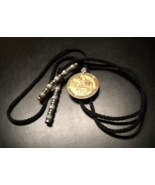 Shriner&#39;s Bolo Tie 1984 Imperial Council Session Bedazzled Gold Colored ... - $14.99