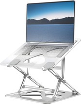 Laptop Stand, Adjustable Laptop Stand for Desk, Ergonomic Laptop Stand, (Silver) - £15.45 GBP