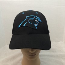 Carolina Panthers Baseball Hat Brand 47 Strapback Big Logo Black Blue Cap - $9.95