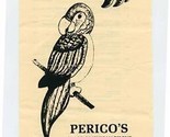 Perico&#39;s Classic Mexican Dining Menu Harvard Fort Collins Colorado  - £14.01 GBP