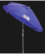 Rio Beach 7&#39; SQ TOTAL SUNBLOCK UMB with table-blue and sand anchor For S... - $94.99