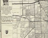 Holiday Inn Courtesy Map of Jackson Michigan 1960&#39;s - £14.24 GBP