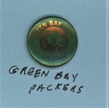 NFL pinback  from the 60s  Green Bay Packers 7/8&quot; - £11.79 GBP