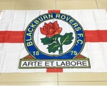 Blackburn Rovers Football Club Flag White 3x5ft Polyester Banner  - $15.99