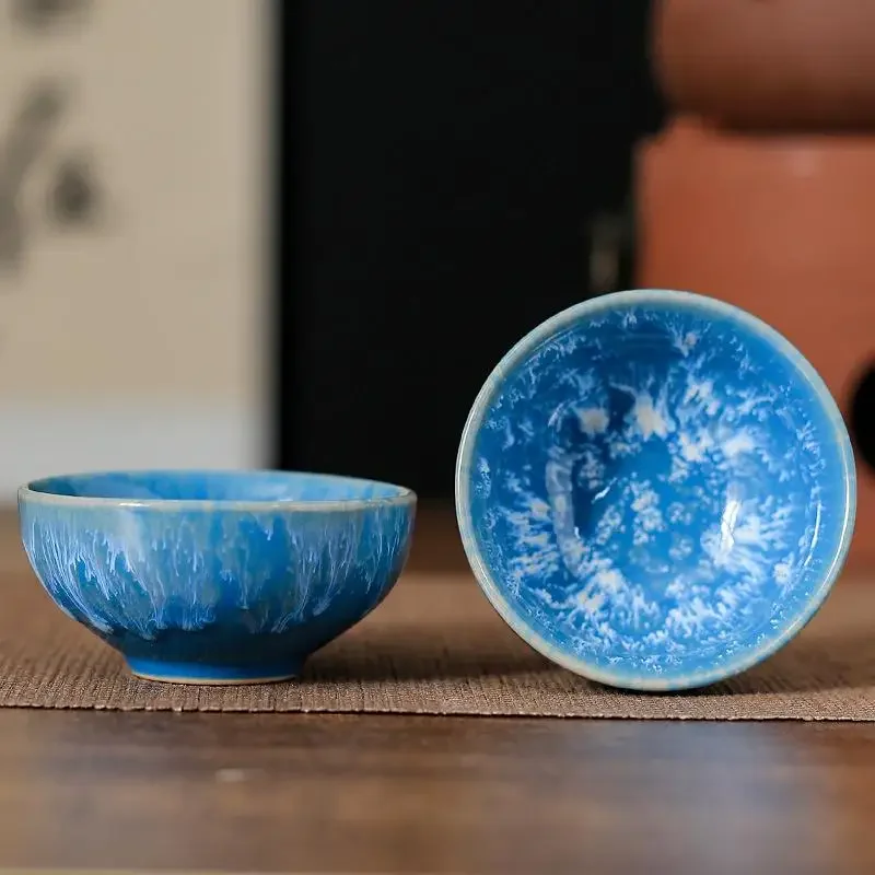 45ml Vintage Ceramic Cup Kiln Change Teacup Master Cup Diameter: 45ml St... - $1.00