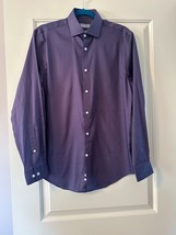 NWOT MICHAEL KORS Purple Slim Fit Shirt SZ 15 Sleeve 32/33 - $1,088.76 MXN