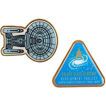 Star Trek The Next Generation Exclusive Pin Badge Set -Eaglemoss - £19.77 GBP