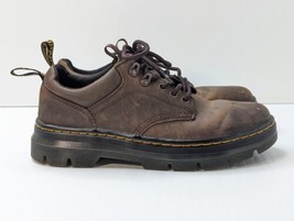 Dr. Martens REEDER Mens 8 Or Women&#39;s 9 Brown Leather Lace Up Round Toe U... - $59.40