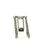 Vtg Sterling Sign 800 Intricate Single Swing Playground Miniature Figure... - $49.66 CAD
