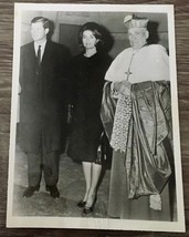 1963 Photo Jackie &amp; Ted Kennedy Cardinal Richard James Cushing at JFK Fu... - £18.21 GBP