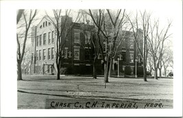 1940s RPPC Chase County Court House - Imperial Nebraska NE Unused Postcard P9 - $9.76