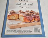 Make-Ahead Recipes Cook&#39;s Illustrated Magazine 2013 - £10.42 GBP