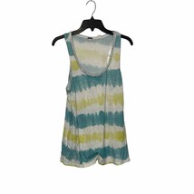 Miss Me Women Size Medium Muscle Tank Top Scoop Neck Relaxed Multicolor Striped - $15.31