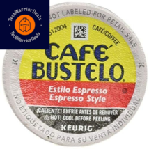 Cafe Bustelo K-cup Packs, Espresso Style, 24 24 Count (Pack of 1), Yellow  - $27.57