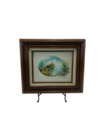 OIL ON CANVAS, FARM CABIN IN THE WOODS LANDSCAPE SIGNED TRAVIS - $34.64