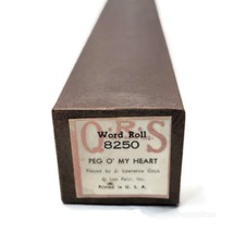 O.R.S Peg O My Heart player piano Music Roll - £3.93 GBP